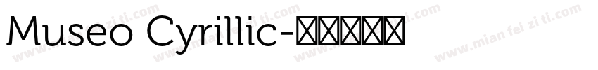 Museo Cyrillic字体转换